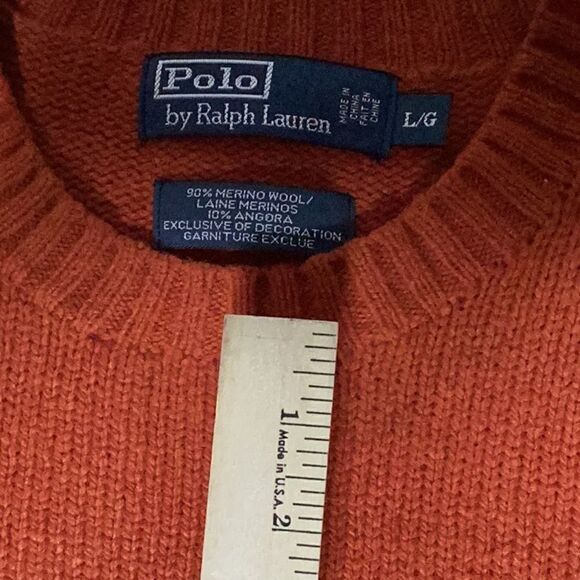Polo Ralph Lauren Orange Sweater - Picture 3 of 4